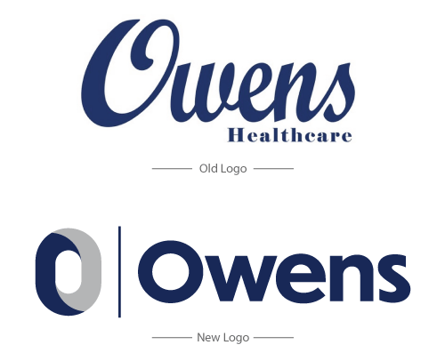 Owens A Friesen Group Company New Logo vs Old logo